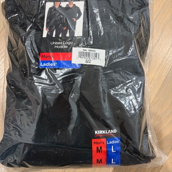 Costco Unisex logo Hoodie - Black Color - NWT - Picture 4 of 4